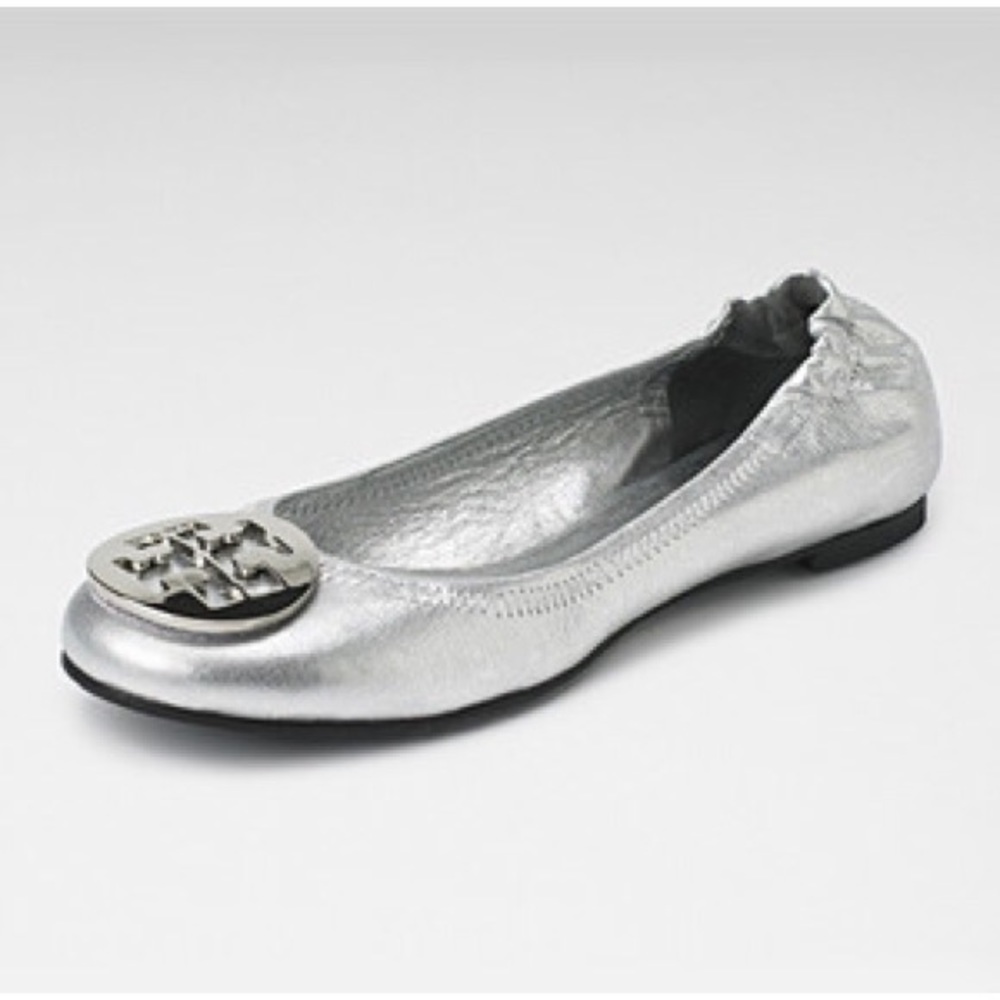 Tory Burch Silver Flats